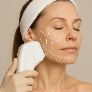 Woman having HI-FU to reduce wrinkles call LA LIPO Hamilton Now!